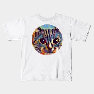 Cheerful floppy cat Kids T-Shirt